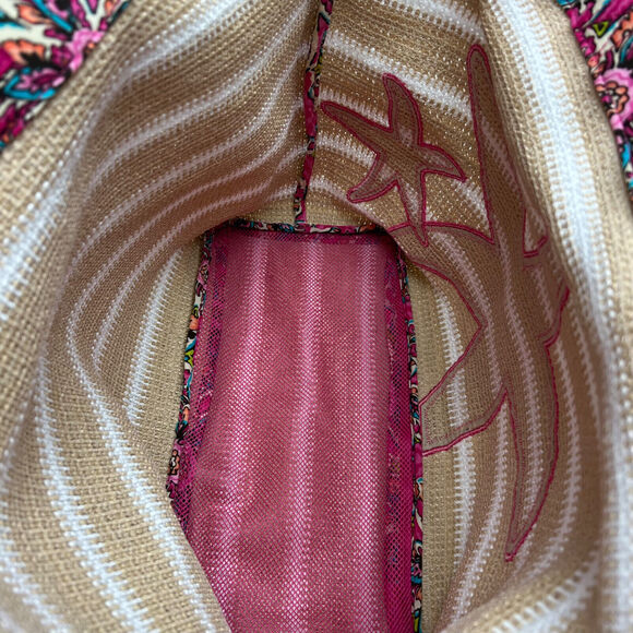 Vera Bradley Tan and Pink Starfish Beach Bag - Picture 5 of 11